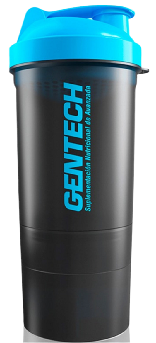 Shaker GenTech Negro y Azul - Movediza Fitness